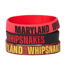 Load image into Gallery viewer, Maryland Whipsnakes Wristbands - 3 Pack