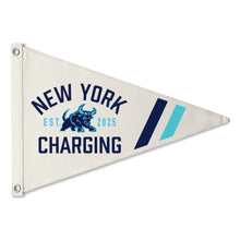 Load image into Gallery viewer, New York Charging Retro Canvas Pennant
