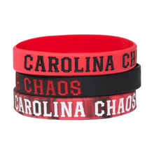 Load image into Gallery viewer, Carolina Chaos Wristbands - 3 Pack
