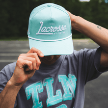 Load image into Gallery viewer, Seafoam Script Rope Hat
